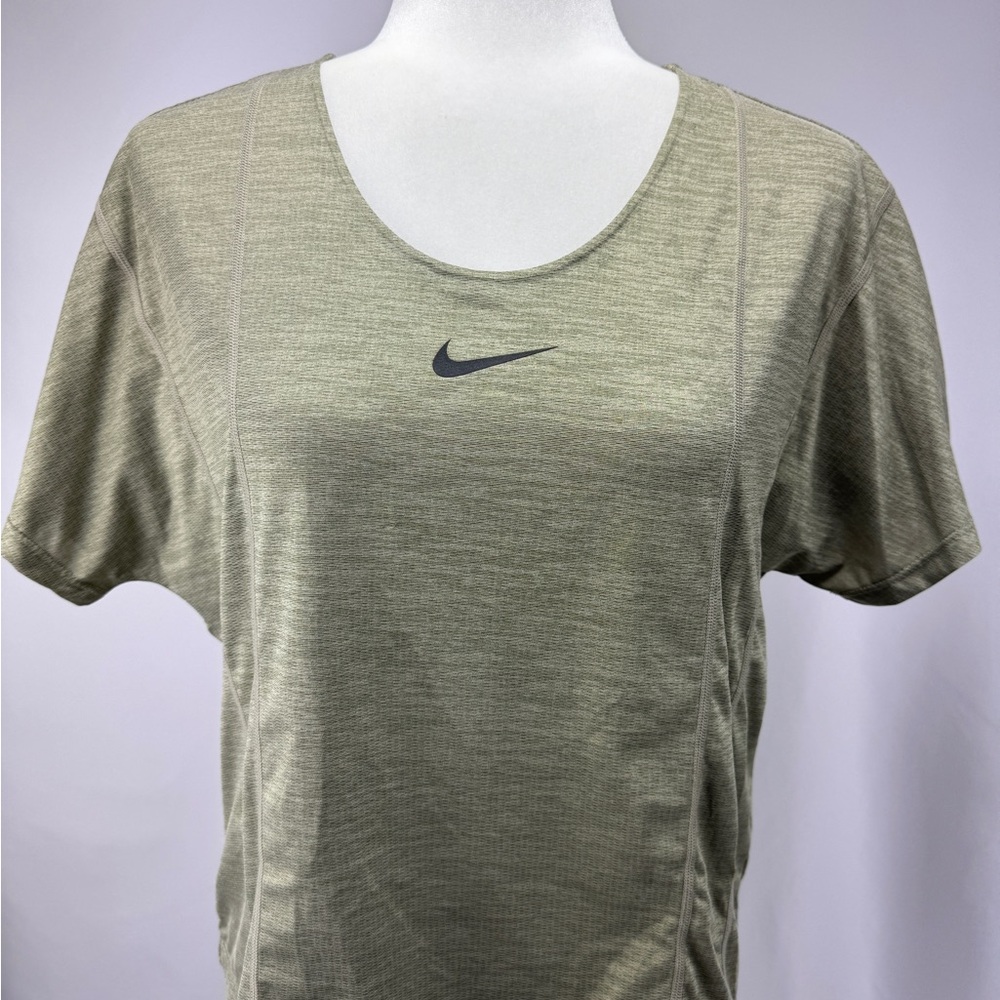 Nike Dri-FIT Olive Green Short Sleeve Training Top Women’s Size M
